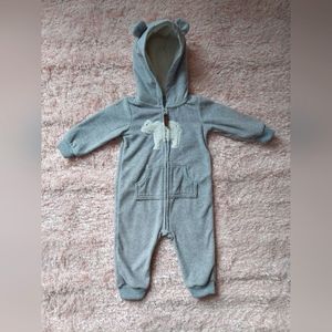 Carter's Fleece Zip Up Jumpsuit